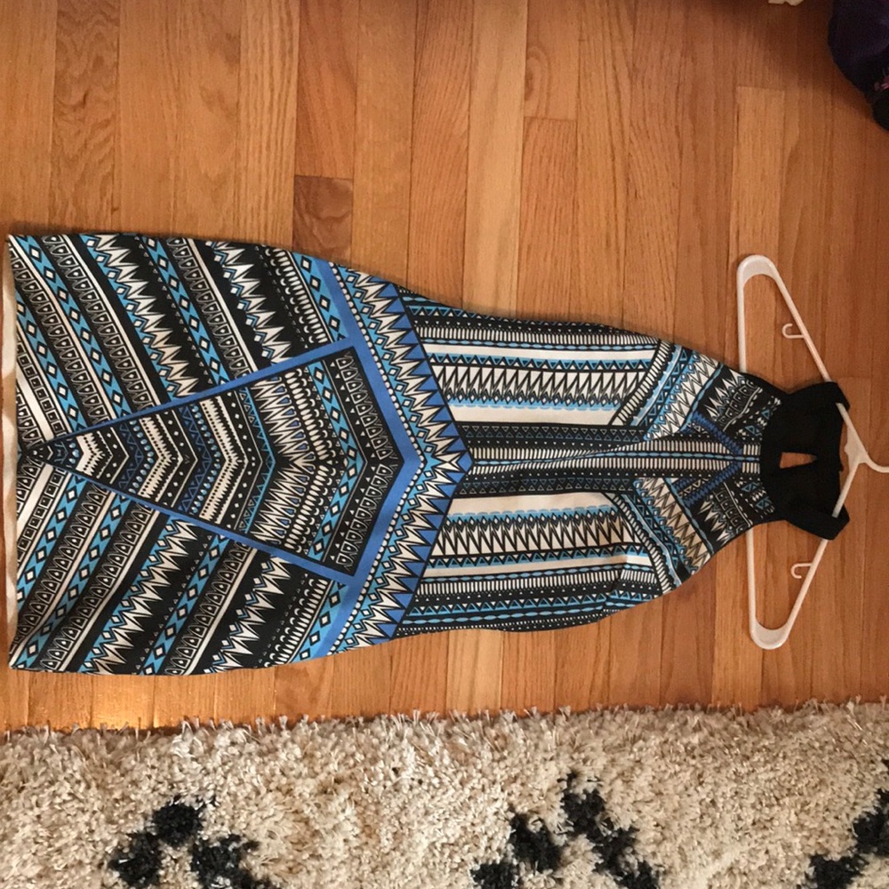 Patterned, fitted, going out dress